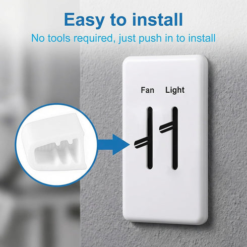 Neyauo 4 Dimmer Dimmer Pcs Switch Knob Replacement, Universal Knob for Ceiling Lights & Wall Switches, PET Material