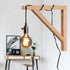 2 Pack 10 Inch Triangle Wood Shelf Bracket Wall Mount - Hand Made Wall Sconce Pendent Lamp Hanging Kit, Decorative