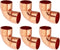 PATIKIL 3/4" ID 1mm Thick Elbow Copper Fitting, 6pcs 99.9% Pure Copper Pipe Fitting 90 Degree Connector
