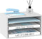 SUPEASY Wood Desk Organizer, 3 Tier Paper File Organizer for Desk, Wooden Desktop Mail Sorter for Office School Home