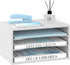 SUPEASY Wood Desk Organizer, 3 Tier Paper File Organizer for Desk, Wooden Desktop Mail Sorter for Office School Home