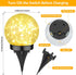 2-Pack ASOMST Garden Solar Lights Outdoor, Cracked Glass Ball Light Waterproof, Decorative Solar Globe Lights Warm