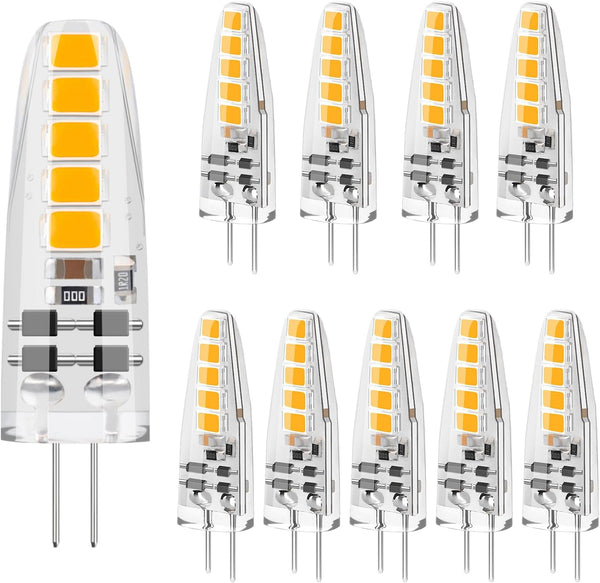 DiCUNO G4 LED Bulb Dimmable, 12V, JC Bi-Pin Base Light Bulbs 2W,