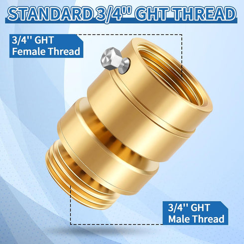 3/4'' Feamle 3/4'' Boltigen No Lead Brass Self-Draining Vacuum Breaker with GHT to GHT Male Thread Hose Bib Anti Siphon