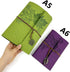Leather Writing Journal Notebook, Classic Spiral Bound, Refillable Diary Sketchbook for Girls and Boys