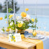 50 Pack Summer Whaline Lemon Gold Foil Thank You Cards Boxed Greeting Cards with Envelopes Stickers Yellow Lemon Flower