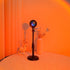 MOYAWSDGN Sunset 16 180 4 Table Lamp Projector with Remote, Colors Adjustable Rotation Sunlight with Lighting Modes