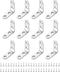 uxcell 24Pcs L-Shaped Brackets Corner Brace, 1.57"x1.57"x0.59" Corner Bracket Shelf Bracket Right