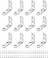uxcell 24Pcs L-Shaped Brackets Corner Brace, 1.57"x1.57"x0.59" Corner Bracket Shelf Bracket Right