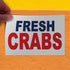 Fastasticdeals 36x24Inches Decal Stickers Multiple Sizes Fresh Crabs Blue Red Bar Restaurant Food Truck Industrial