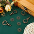 6 Sets 1.18" SUPERFINDINGS Ring Drawer Pulls Vintage Cabinet Ring Handles Antique Bronze Dresser Handles Width Drawer