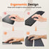 HONKID Low Profile Wrist Rest for Slim Keyboards and Mouse - Made of Cool Gel, Non-Slip Rubber Base, Relieve Wrist