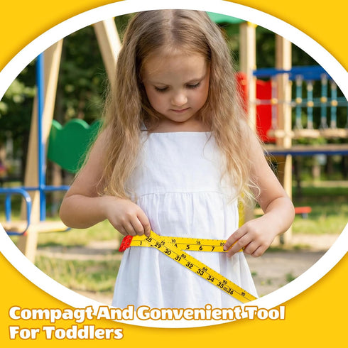 3 Feet./1M Counting Measuring Tape Retractable Soft Tape Measure Long Dual-Scale for Kids-Retractable Measuring Toy