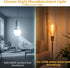G125/G40 Bulb 2200K Dimmable Bulb,6W E26 Bulb 1Pack Large Vintage Oversized LED Edison Amber Glass Warm White Light