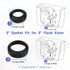 Universal Toilet Tank to Bowl Repair Kit, Bolt & Gasket Hardware Kit for 2-Piece Toilet, American Standard Parts