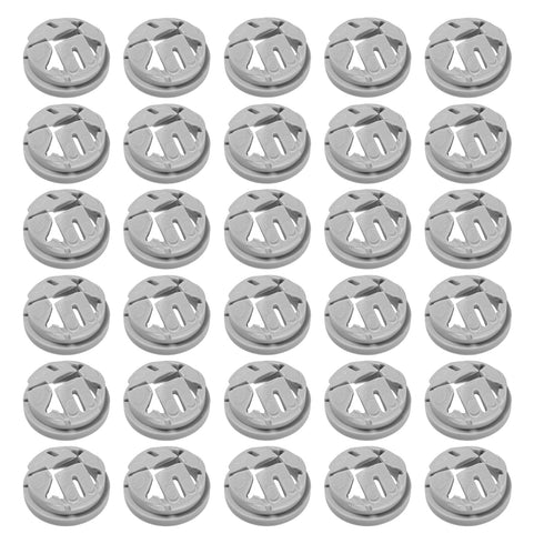 35 Pcs Non Metallic Button Push-in Bulk Connector, 3/8 in. - 1/2 in. Electrical Conduit Fittings