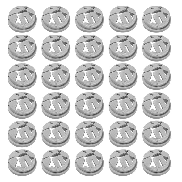35 Pcs Non Metallic Button Push-in Bulk Connector, 3/8 in. - 1/2 in. Electrical Conduit Fittings