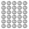 35 Pcs Non Metallic Button Push-in Bulk Connector, 3/8 in. - 1/2 in. Electrical Conduit Fittings