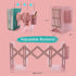 Expandable Bookends, Metal Adjustable Book Ends for Heavy Books, Book Shelf Organizer Holder for Desk, Office Home School Kid Student Book Stroage (Pink) by simplesun
