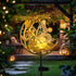 ShangTianFeng Butterfly Lights Outdoor Decor - Moon & Bird SolaGardenLights Waterproof, Auto On/Off Pathway Lighting
