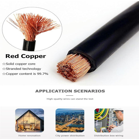Kenhihi 20AWG 20ft, 20Gauge 10ft 10ft) Silicone Wire Ultra Flexible Stranded Wire, Tinned Copper - Battery, Automotive