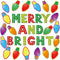Christmas Cutouts, Xmas Bulb Classroom Bulletin Board Decorations for Merry Christmas Party Supplies for Kids Students
