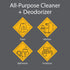 32 2 Pack Zeiff Pro-Grade All-Purpose Cleaner & Deodorizer - Deep Cleaning & Odor Eliminating Formula For Professional