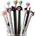 Cute Cat Gel Pens Set, Fun Kawaii Animal Black Ink Pens for Kids, Office, School Supplies, 12 Styles
