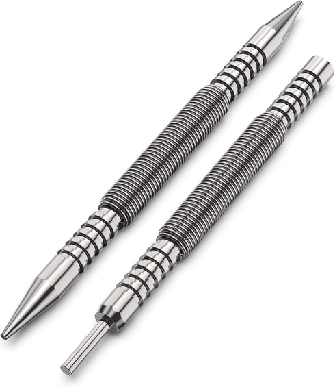 Spring Loaded Nail Set Tools, 2-PCS Dual Head Hinge Pin Punch & Hammerless Nail Setter, Super Strong Door Pin Tool