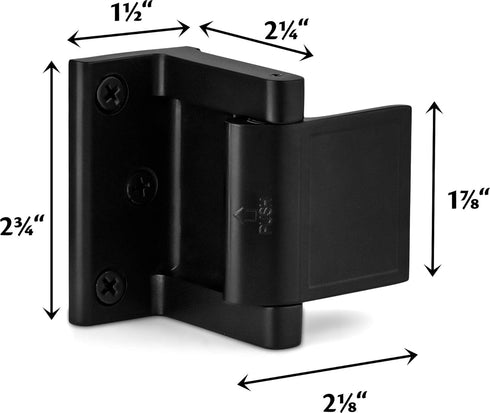 Berlin Modisch Door Lock Reinforcer Privacy Door Latch for in-Swinging Doors Extra High Resistance Home Door Security