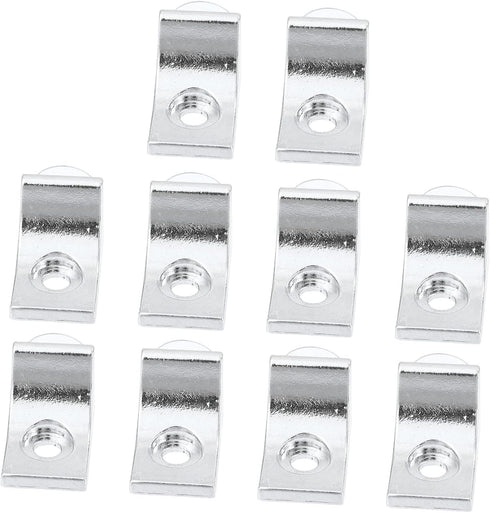 10pcs Glass Shelf Bracket Set L Shape Corner Brace with Suction Cup