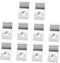 10pcs Glass Shelf Bracket Set L Shape Corner Brace with Suction Cup