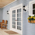 17" 1-Light (17" 6.5" 49255BK Kichler Chesapeake Outdoor Wall Light in Black, Exterior Porch Light, Coastal Wall Sconce