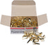Charles Leonard Paper Fasteners - 1/2", 100 Per Pack, 20 Packs