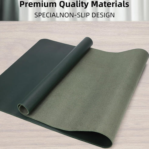 80x40cm) Desk Pad PU Leather Large Mouse Pad Laptop Computer Desk Mat Table Blotter Desktop Waterproof Non-Slip