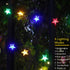 50LED Solar Star String Lights, 23ft Waterproof Fairy Lights for Garden, Patio, Lawn, Christmas Tree Decoration