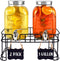2 Pack 1 Gallon Drink Dispenser with Stainless Steel Spigot, Sun Tea