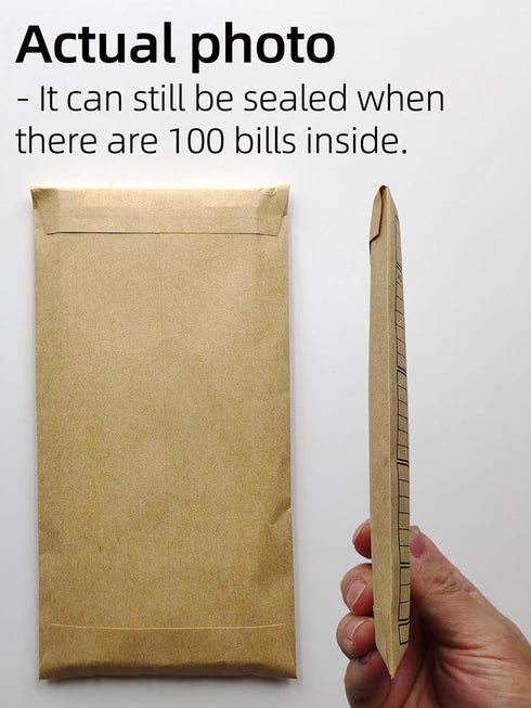 Cashier Deposit Report Envelopes - Self Adhesive Flap for Coins, Cash, 3.5'' x 6.5'', 500/Box