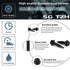 #14 x 5/8" Sheet Metal Screws, 100PCS 410 Stainless Steel Hex Washer Head Tek Screws, Black Oxide