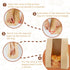 45 Pack 14x8.3x3.5in 45 Large Bread Bags for Homemade Bread, Kraft Paper Bakery Bread Bags with Clear Window and Tin