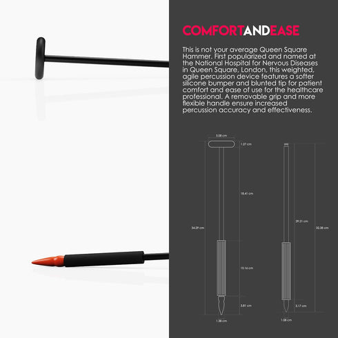 Hammer (MDF545-11) MDF Instruments, Queen Square Neurological Reflex with Pointed tip for Superficial responses