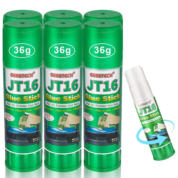 3D Printer Glue Sticks, 36 Grams Each for Hot Bed Plate, Washable, Non-Toxic, 6Pcs for Various Filaments