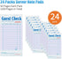24 Pack 50 Sheets/Pack, 1200 ZPARIK Purple Guest Checks Books for Servers Server Note Pads, Waiter Checkbook, Waitress