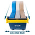 excell EX-17/3P Steel Desk Top Tape Dispenser, 3" Wide with Padded Foam Base, Blue/Grey