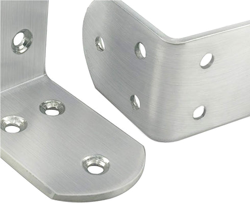 Tiberham 90 47 47 38 mm (Pack 4) Stainless Steel Corner Bracket, Degree Right Angle Corner Brace Plate, x x L Shaped