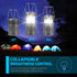 4 Pack Lichamp LED Camping Lantern, Battery Powered Flashlight for Power Outages, Portable Collapsible Hanging Light