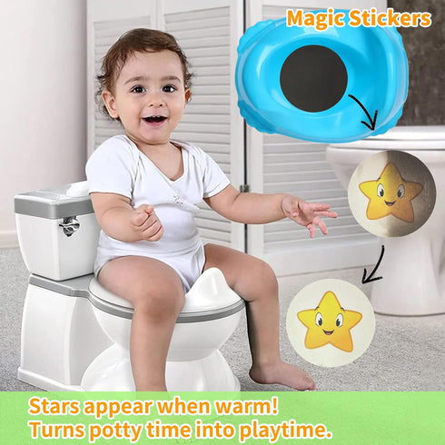 TSBSHum 18-Piece Potty Training Chart,Potty Training Sticker Chart for Boys,Made of Waterproof Paper,Helps Toddler Kids