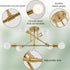 6 E26 Bulb Semi Flush Mount Ceiling Light Fixture, Lights Modern Sputnik Chandelier Ceiling Lamp with Base, Light