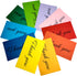 PPAPPAPPIYO Multi Set of 100 Color Blank Index Cards, 120gsm (3x5)