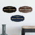 Signs ByLITA Victorian Watch Your Head Sign, Black Gold - Medium Size, 1 Pack